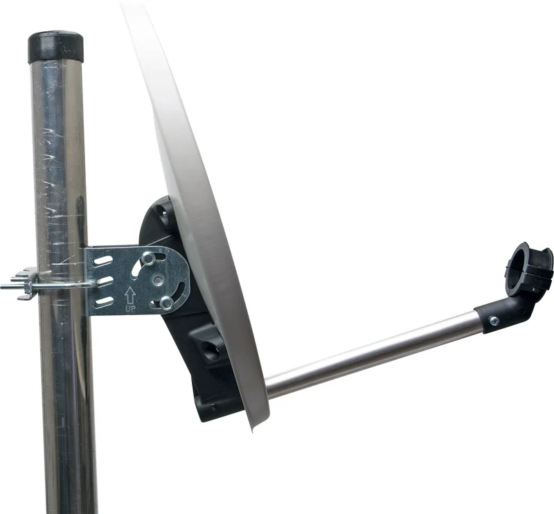Satellitenschüssel 40 cm Stahl Hellgrau