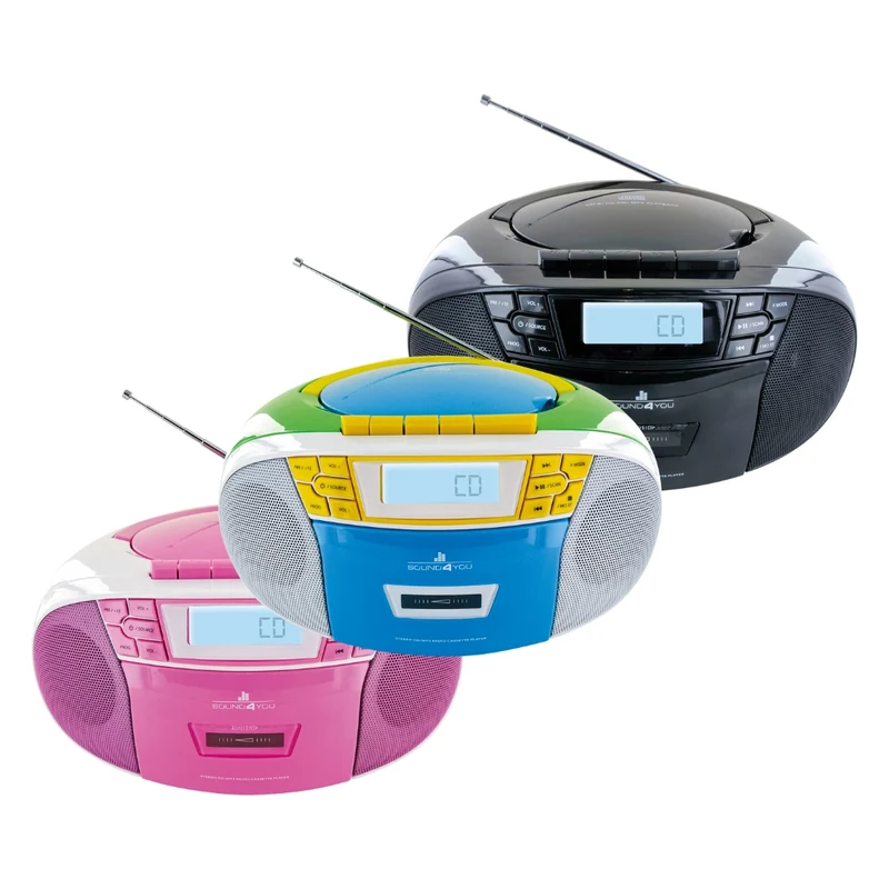 CD-Player mit Kassettenspieler und Radio