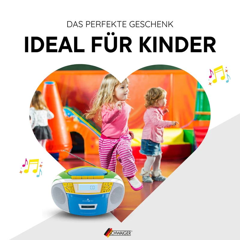 CD-Player mit Kassettenspieler und Radio