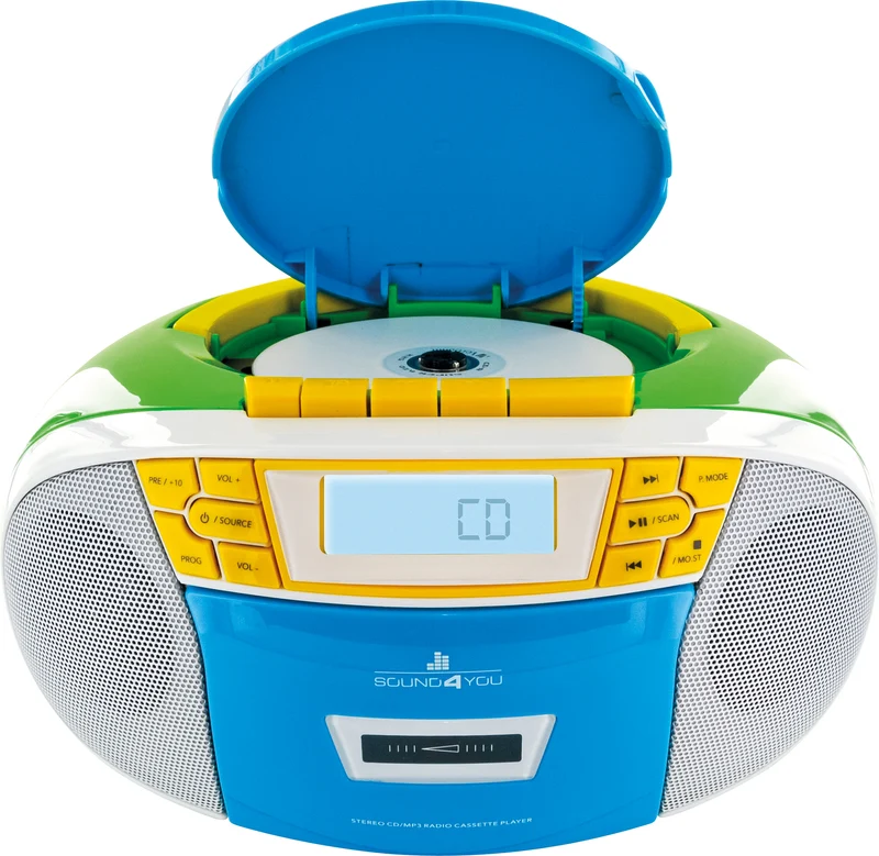 CD-Player mit Kassettenspieler und Radio