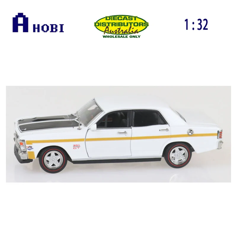 DDA 1:32 Scale Ford XW Gtho Phase II White Diecast Model Car