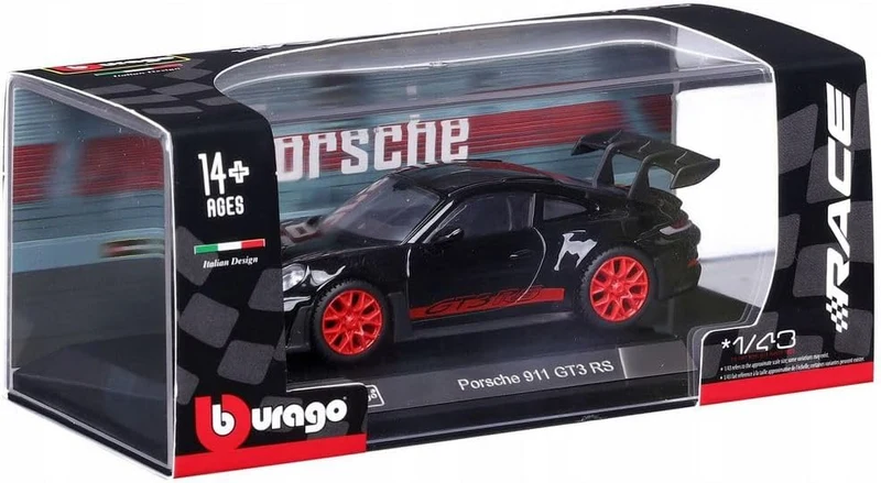 Bburago 1/43 Porsche 911 GT3 RS Black