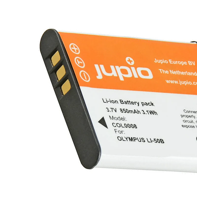Jupio Li-Ion 3.7V 850mAh Rechargeable Battery For Olympus Li-50B Camera