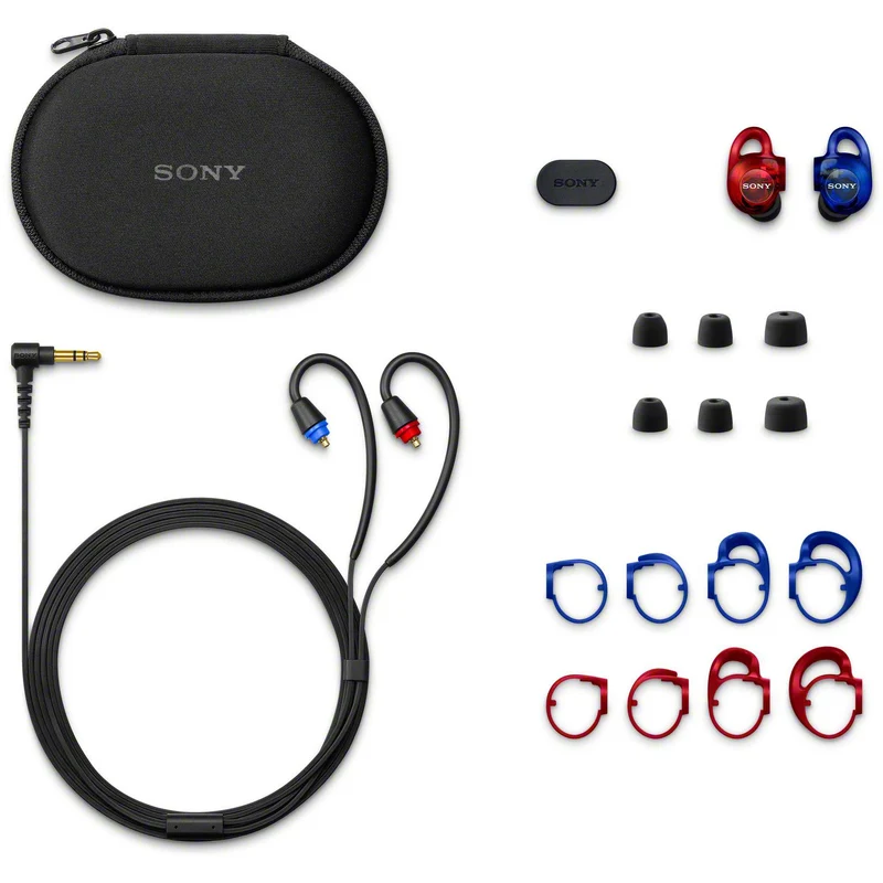 Sony IER-M500 In-Ear Stage Monitor Earphones (Red & Blue)