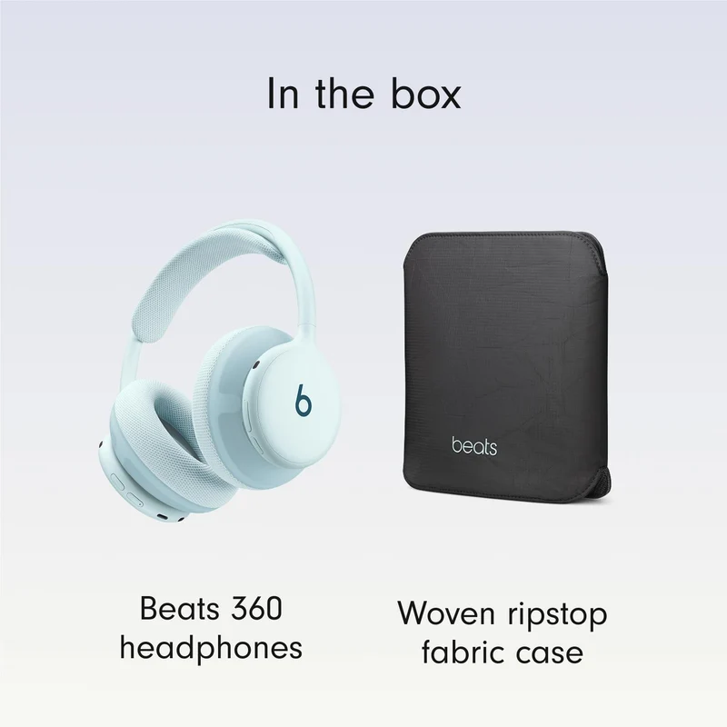 Beats 360 Over-Ear Headphones (Sky with Sky Performance Knit Cushions)