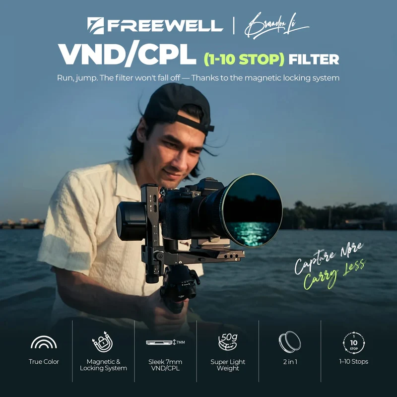 Freewell Brandon Li Magnetic Variable ND/CPL Basic Filter Kit (82mm)