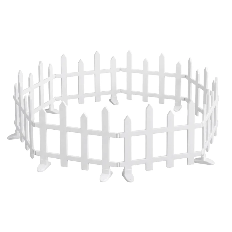 Jingle Jollys 3m Solar Christmas Fence Lights Outdoor Garden Path Decor Warm White 8pc