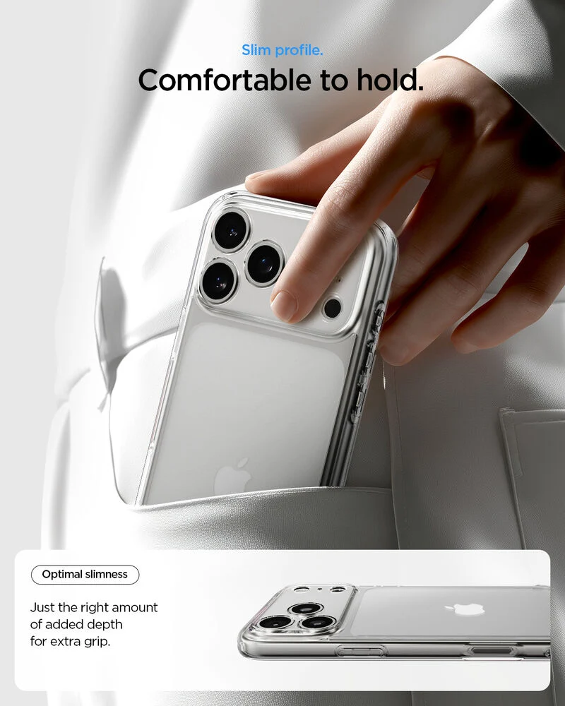 SPIGEN Ultra Hybrid Case for iPhone 18 Pro/17 Pro (Clear)