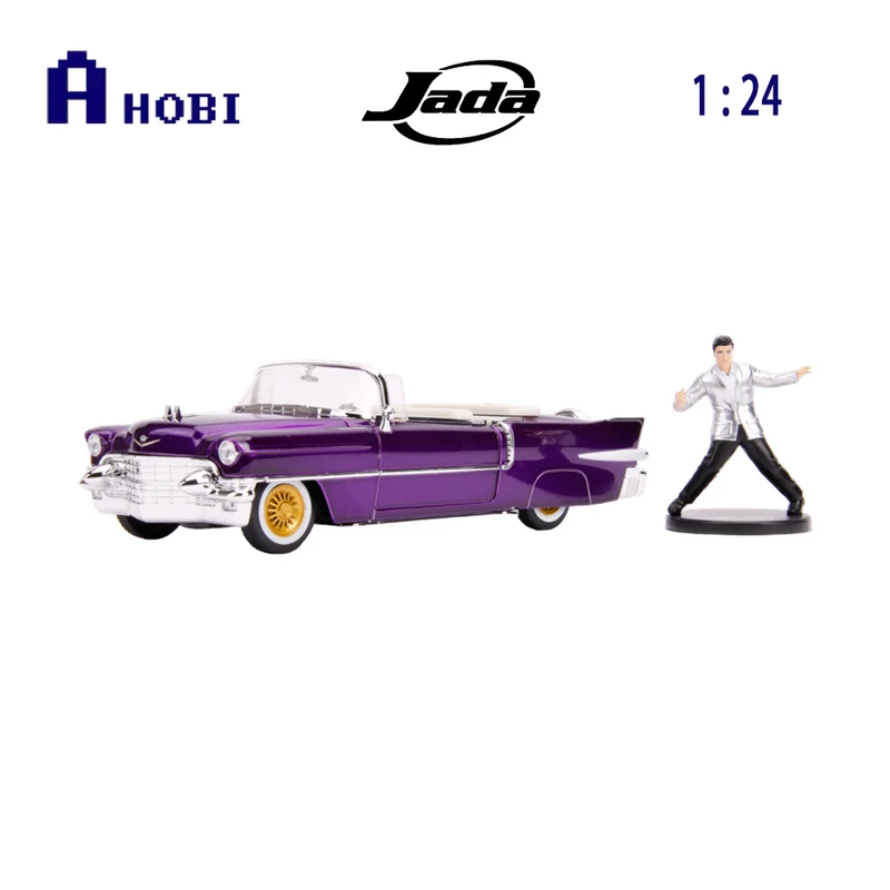 Jada 1:24 Scale Hollywood Ride 1956 Cadillac El Dorado With Figure Diecast Model Car