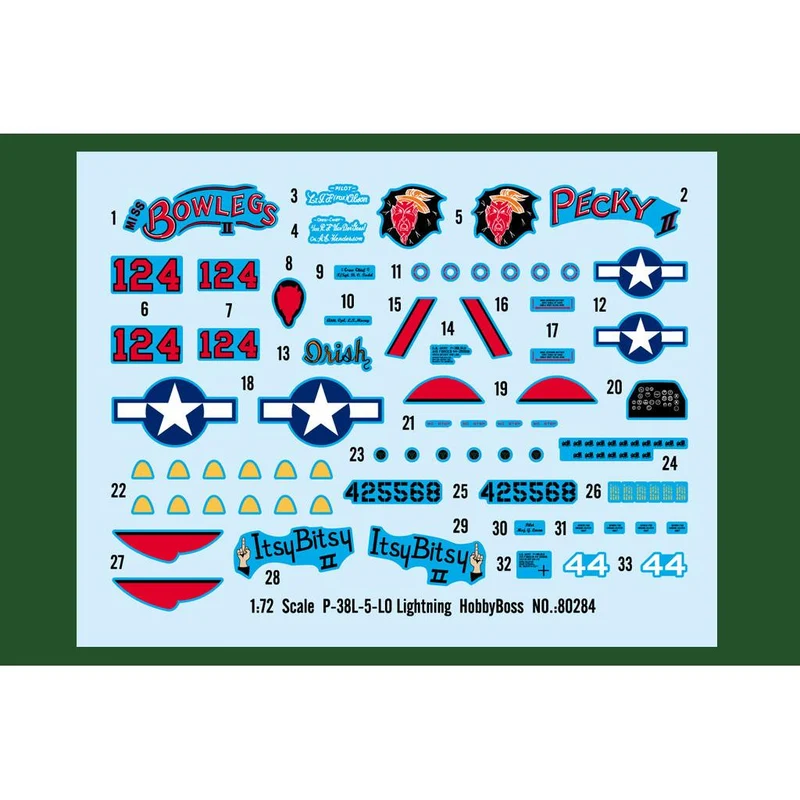 Hobby Boss 1/72 P-38L Lightning Model Kit