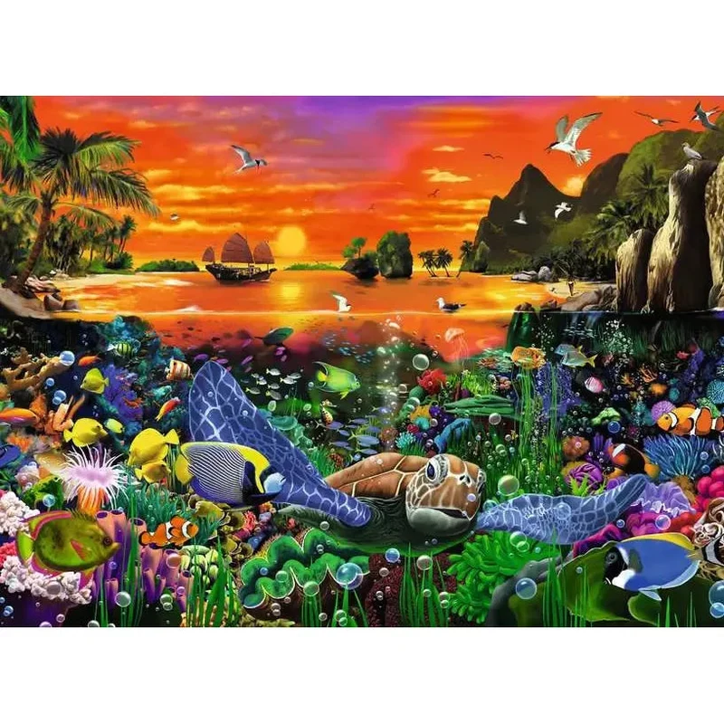 Ravensburger 500pc Turtle in the Reef Puzzle
