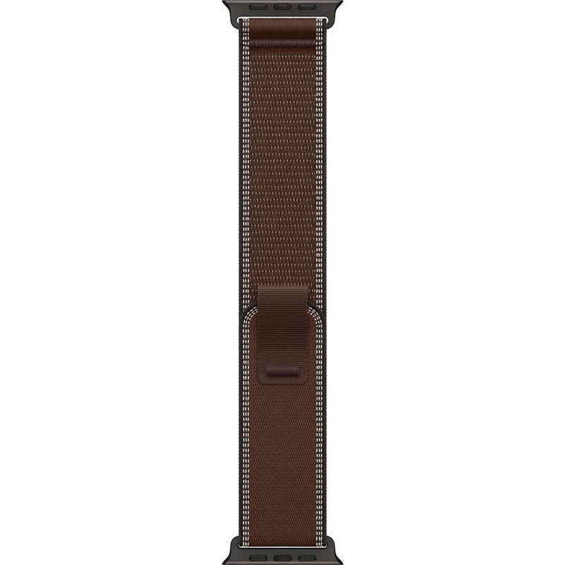 Apple Watch 49mm [Dark Umber] Trail Loop [S/M] [Black Titanium Finish]
