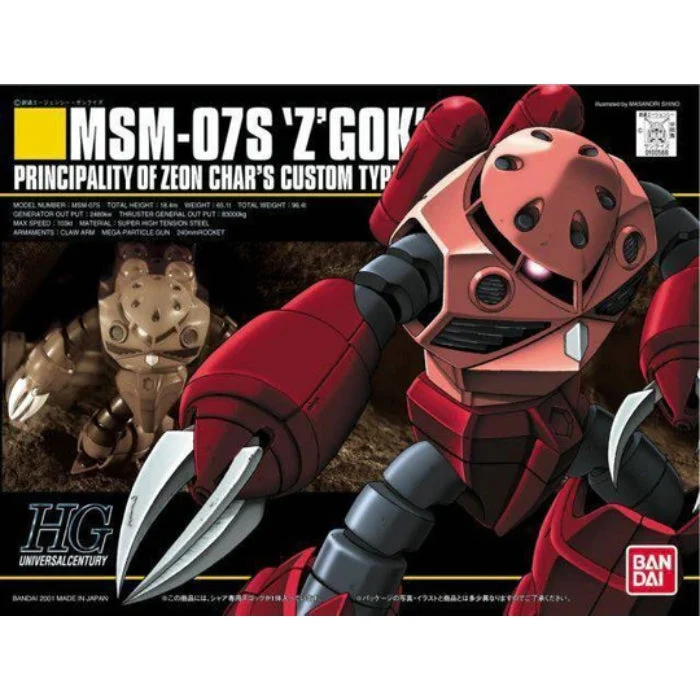Bandai Hguc 1/144 Msm-07s Z'gock (Char's Custom)