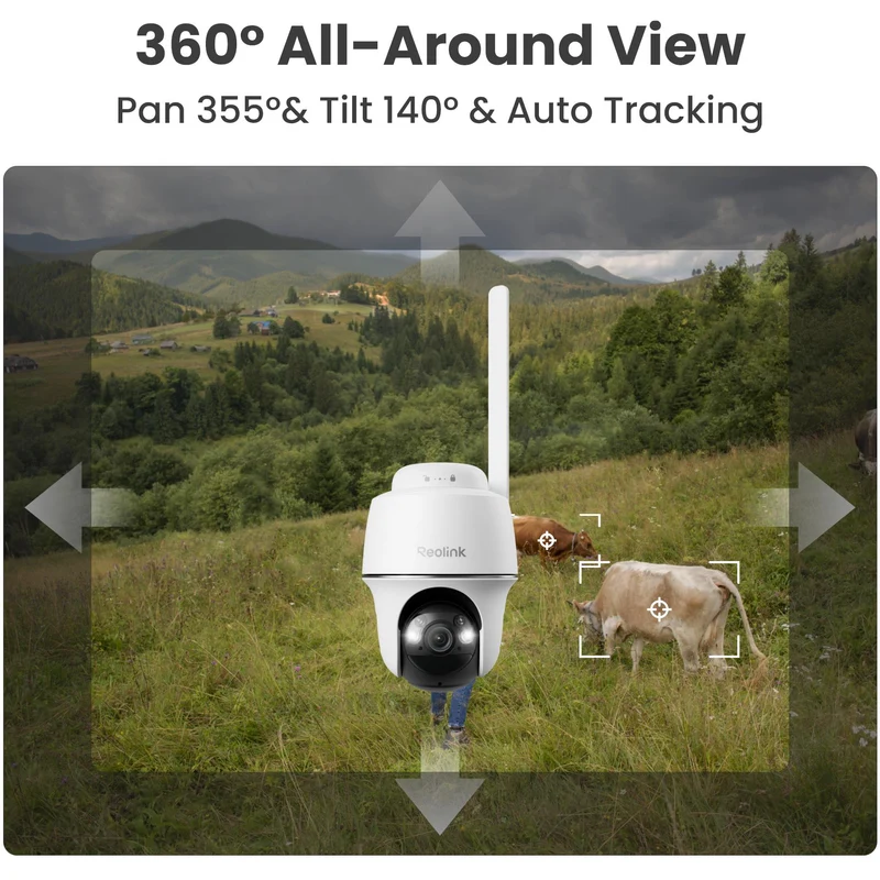 Reolink Go 2K Pan & Tilt Solar 4G Wireless Security Camera