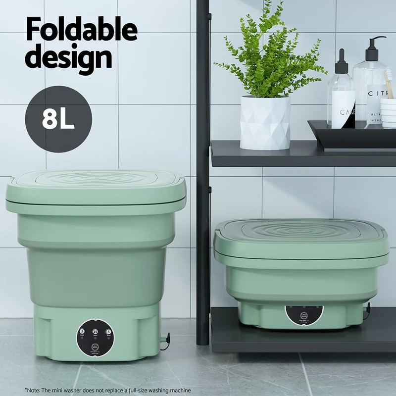 Devanti Portable Washing Machine 8L Green