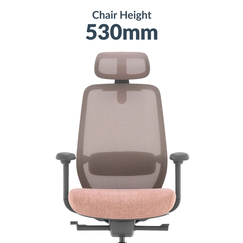 Desky CoilFlex Ergonomic Office Chair - Yellow / Headrest
