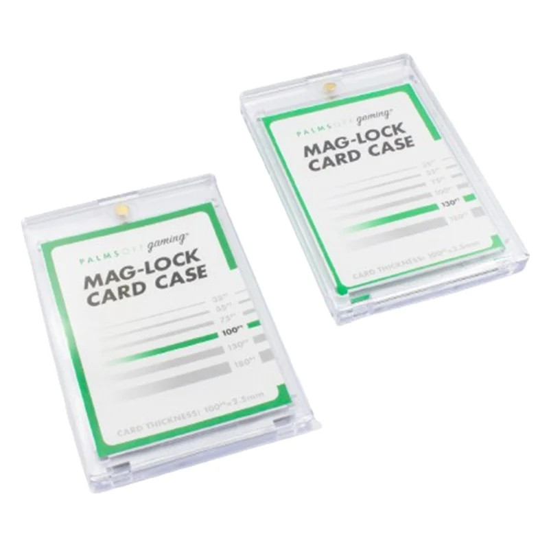 Palms Off Gaming Mint-Fit Mag-Lock Card Case Sleeves (100pt-130pt) - 100pc
