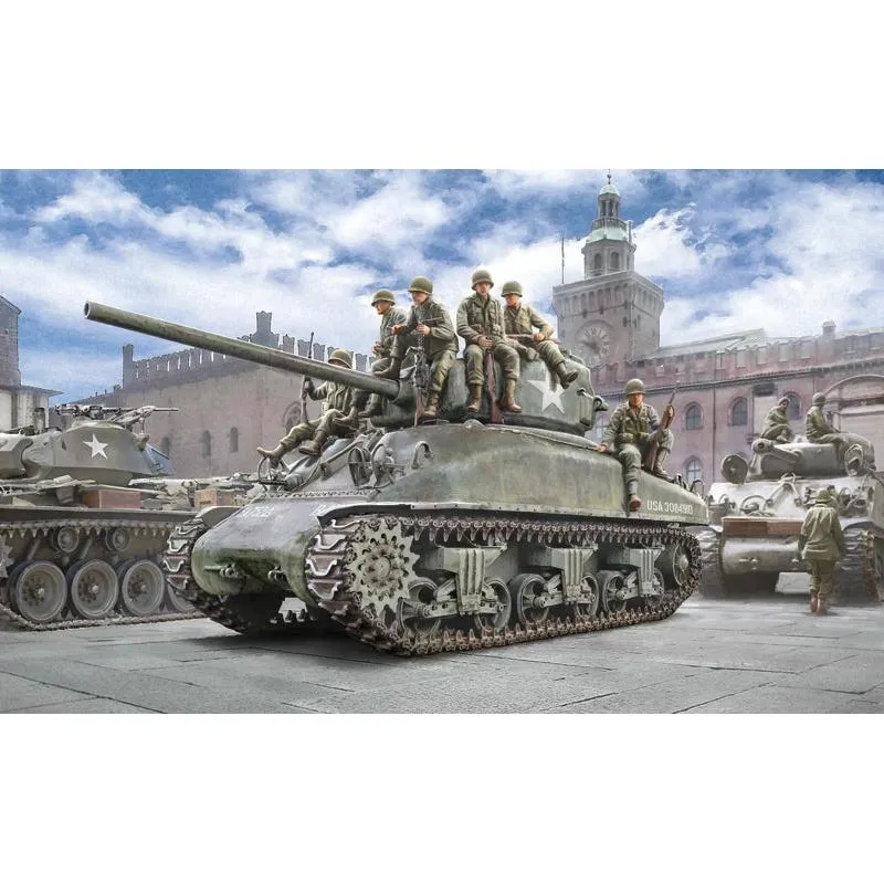 Italeri 1/35 M4A1 Sherman with U.S. Infantry