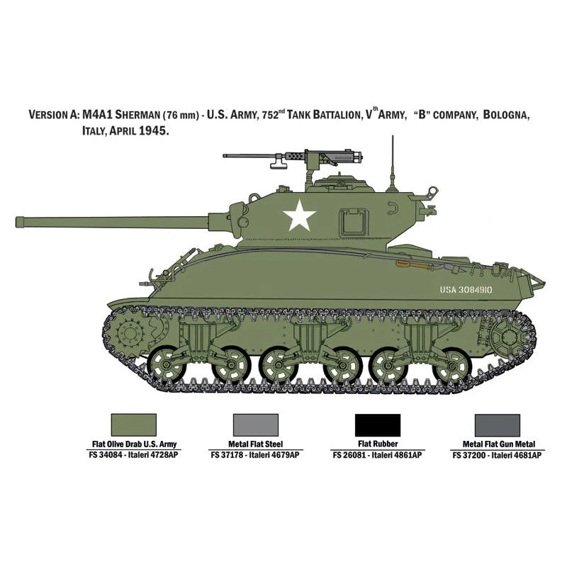 Italeri 1/35 M4A1 Sherman with U.S. Infantry