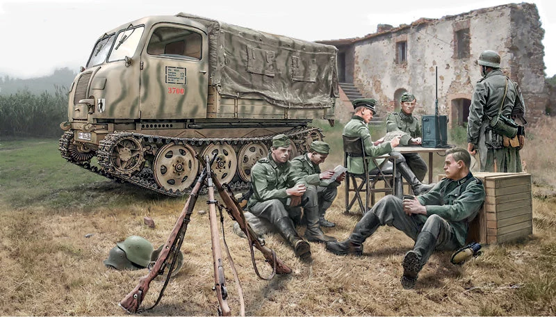 Italeri 1/35 Steyr RSO/01 with German Soldiers and Accessories