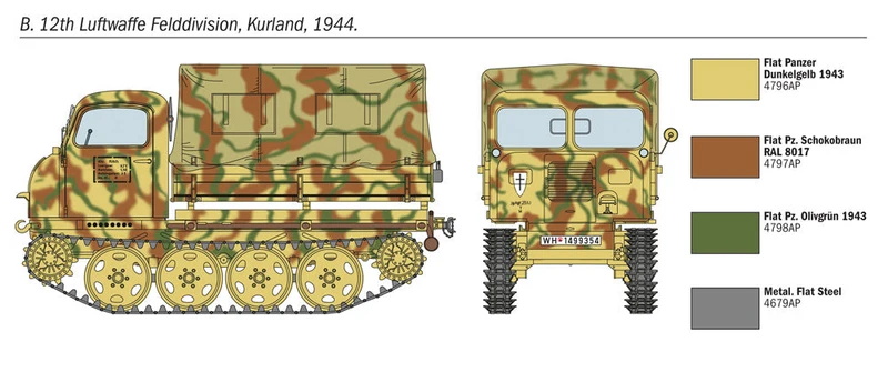 Italeri 1/35 Steyr RSO/01 with German Soldiers and Accessories