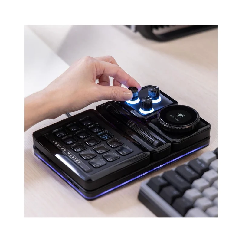 Cooler Master MasterHUB 3x Knob Module with Customisable RGB Lighting