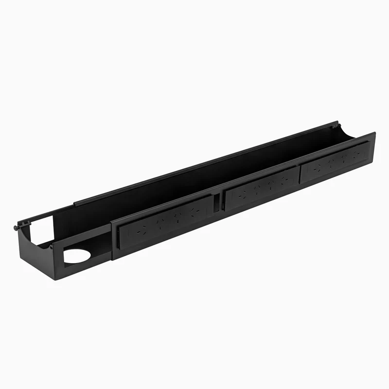 Quad Frame Channel + Mounting Bracket - White / 12 Plugs