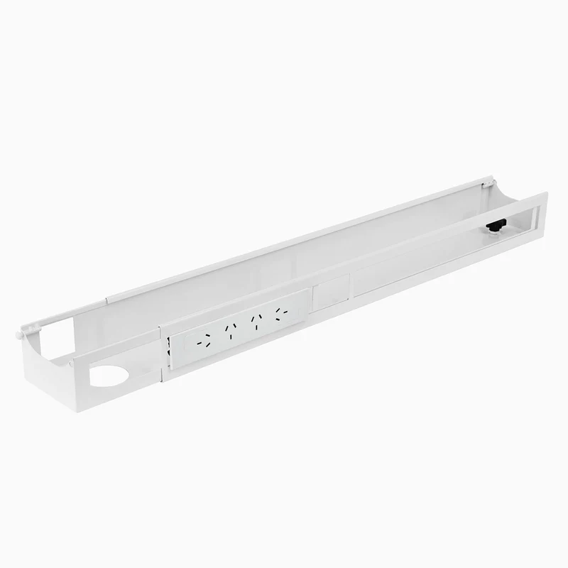 Quad Frame Channel + Mounting Bracket - White / 12 Plugs