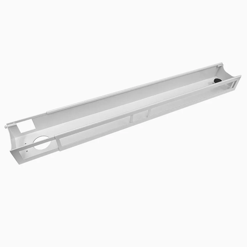 Quad Frame Channel + Mounting Bracket - Black / 12 Plugs
