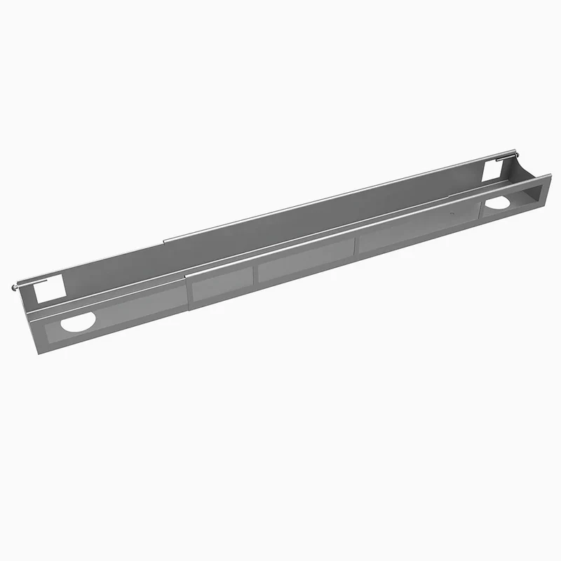 Quad Frame Channel + Mounting Bracket - Black / 12 Plugs