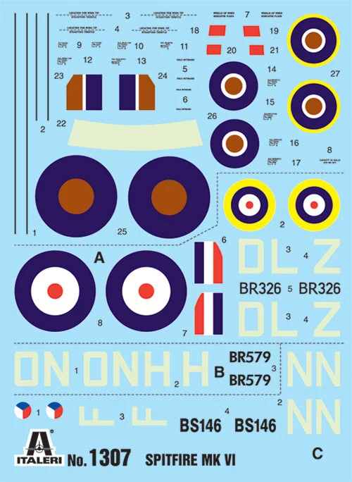 Italeri 1/72 Spitfire Mk.VI