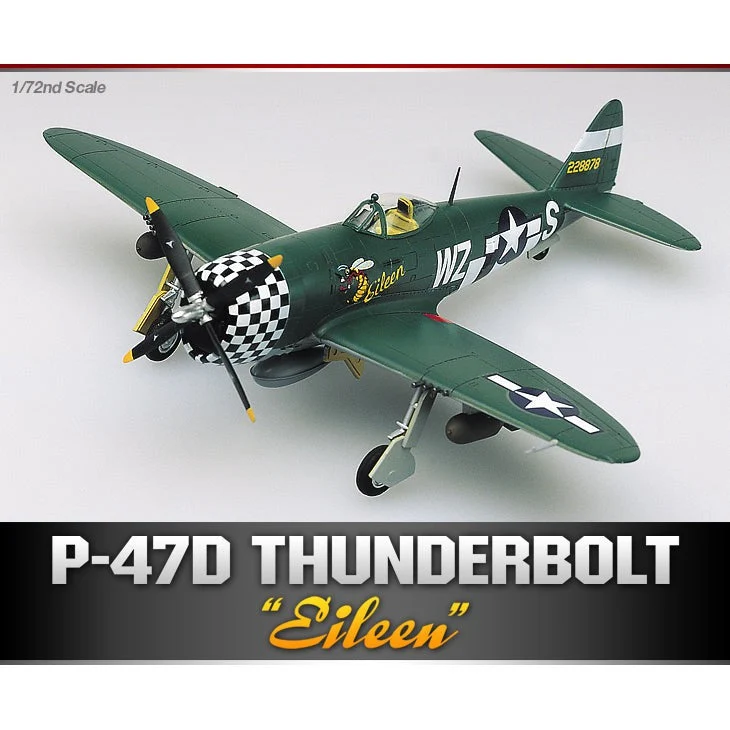 Academy 1/72 P47D Eileen Thunderbolt Plastic Model Kit