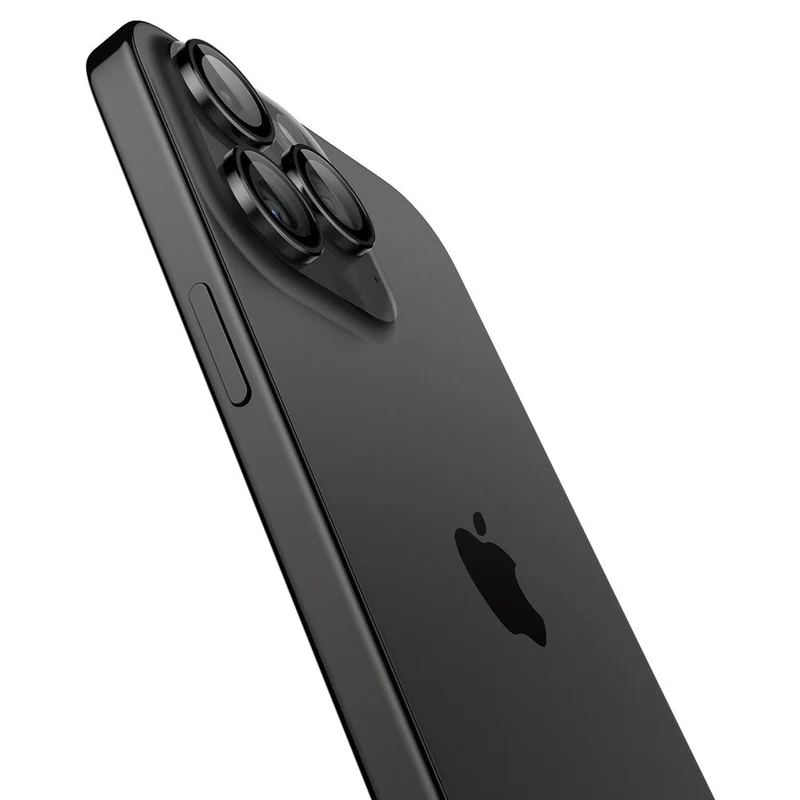 SPIGEN EZ Fit Optik Pro 2PCS Glass Camera Lens Protector for iPhone 17 Pro/Max/16 Pro/Max/15 Pro/Max/14 Pro/Max (Black)