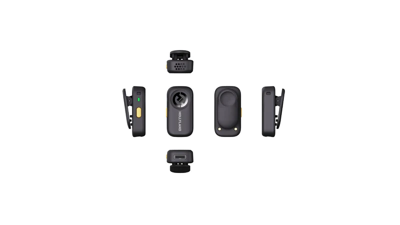 Hollyland Lark A2 Duo (Space Gray, with USB-C RX + Charging Case) Wireless Microphone