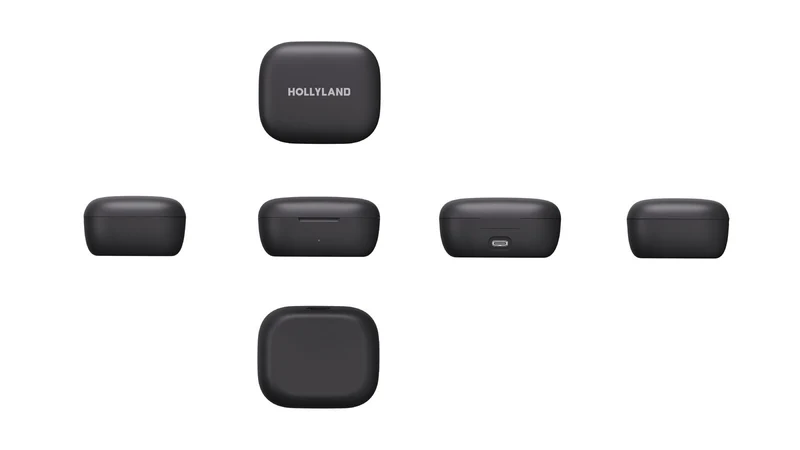 Hollyland Lark A2 Duo (Space Gray, with USB-C RX + Charging Case) Wireless Microphone