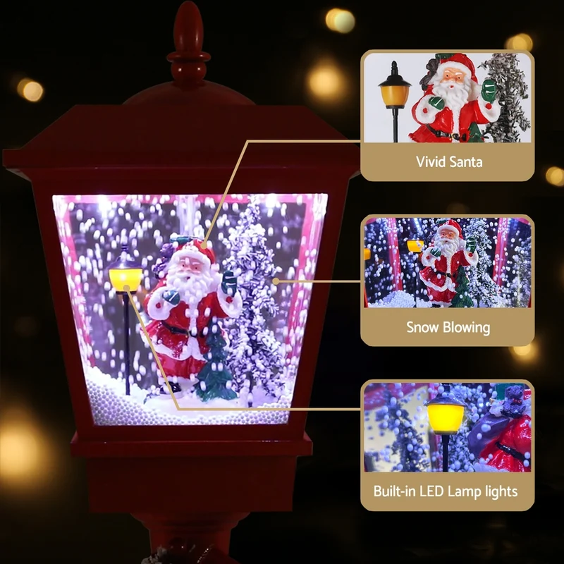 Jingle Jollys 1.8M Christmas Lamp Post Lights LED Outdoor Decorations