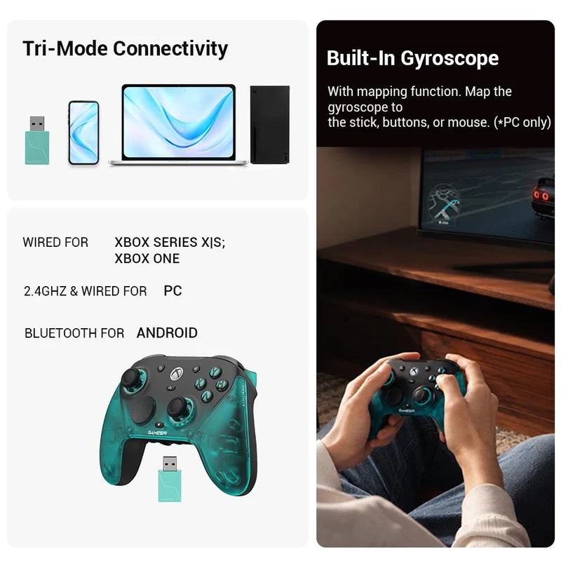 GameSir G7 Pro Aimlabs Edition Wireless Controller for PC & Mobile (Wired for XBOX)