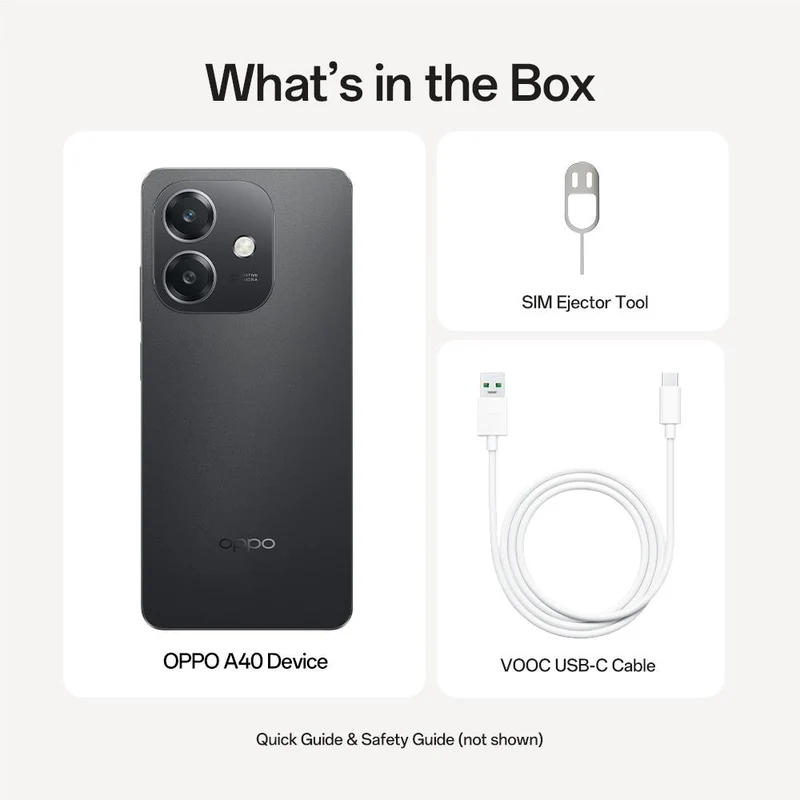OPPO A40 4G 128GB (Sparkling Black)