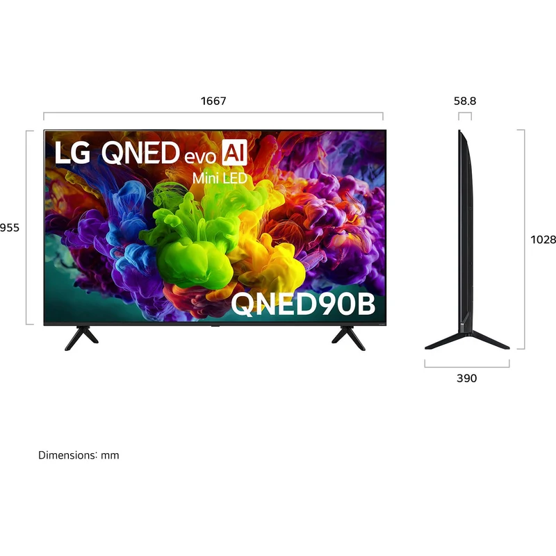 LG 75" QNED90B EVO AI Mini-LED 4K Smart TV [2026]