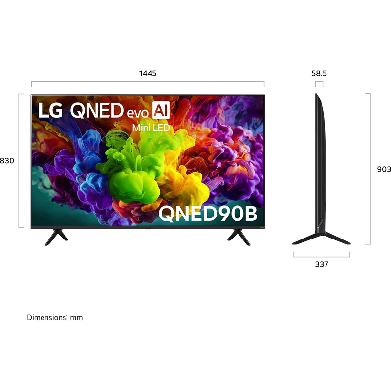 LG 65" QNED90B EVO AI Mini-LED 4K Smart TV [2026]
