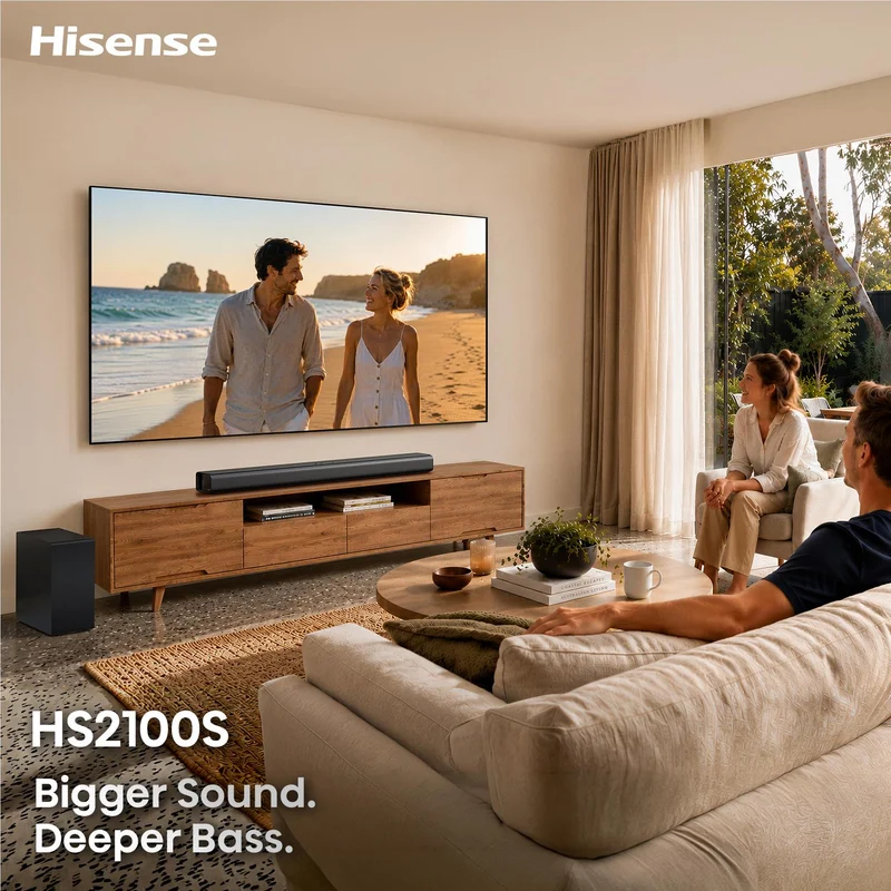 Hisense HS2100S 280W 2.1 CH Soundbar with Wireless Subwoofer