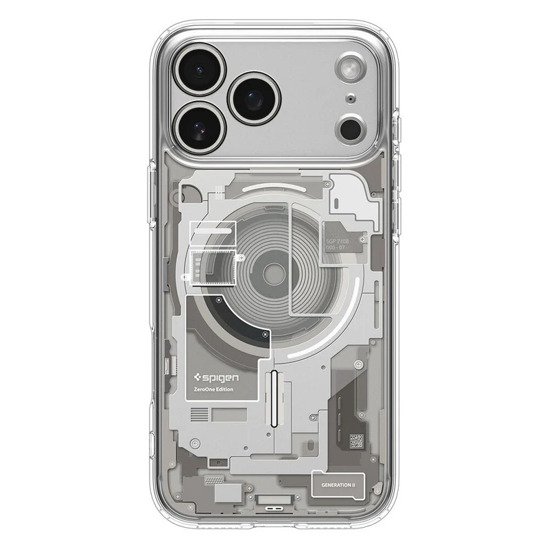 SPIGEN Ultra Hybrid Zero One MagSafe Case for iPhone 18 Pro/17 Pro (Zero One Natural Titanium)