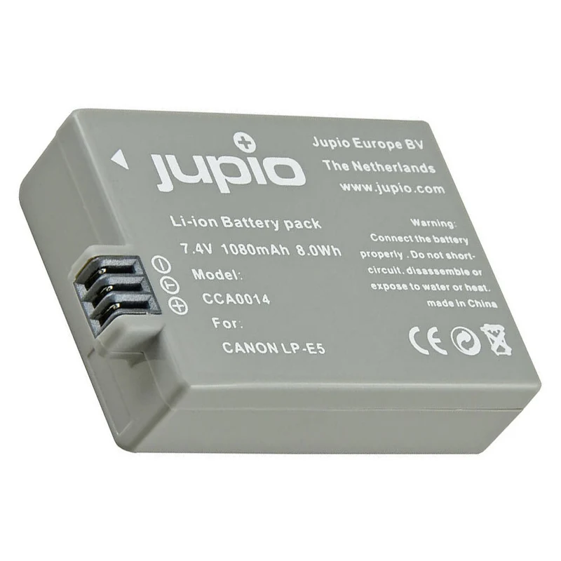Jupio Li-Ion 7.4V 1080mAh Rechargeable Battery For Canon LP-E5/NB-E5 Camera