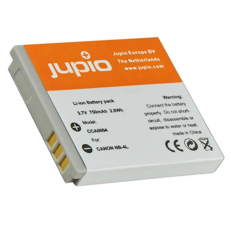 Jupio Li-Ion 3.7V 750mAh Rechargeable Battery For Canon NB-4L Camera
