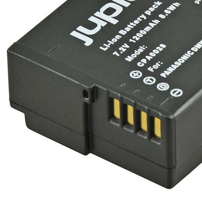 Jupio Li-Ion 7.2V 1200mAh Rechargeable Battery For Panasonic DMW-BLC12E Cam