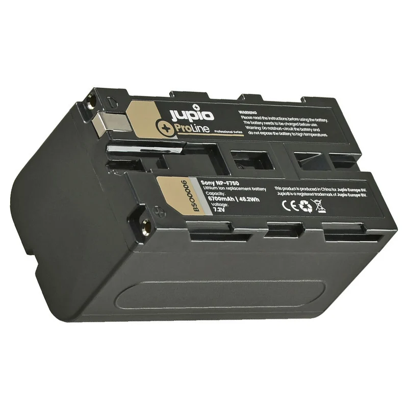 Jupio ProLine Li-ion 7.2V 6700mAh Battery For Sony NP-F750 Camera