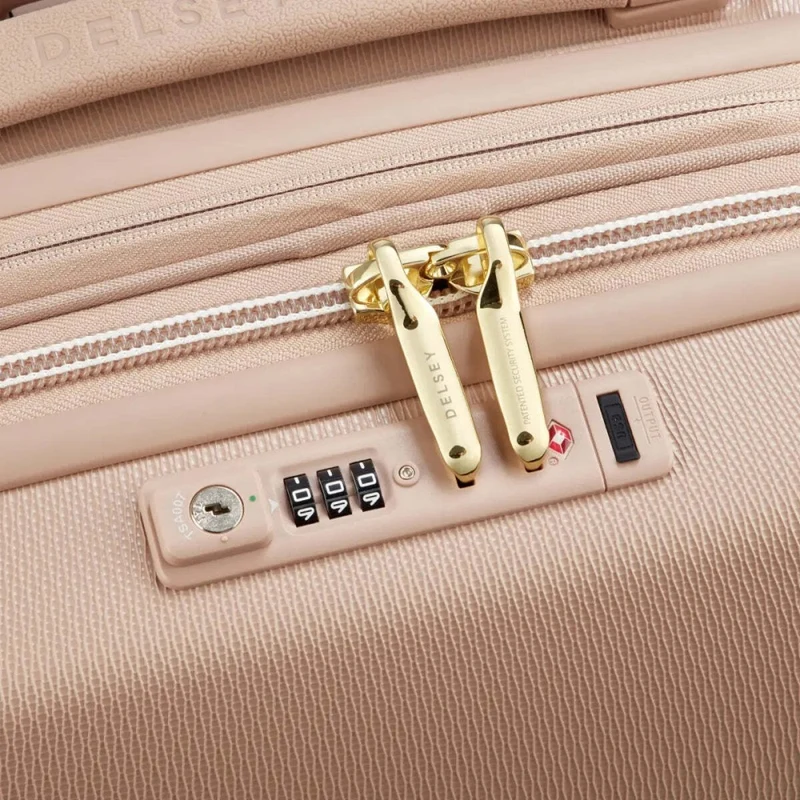 Delsey Luggage Chatelet Air 2.0 4-Wheel Cabin Suitcase USB Beige 55cm