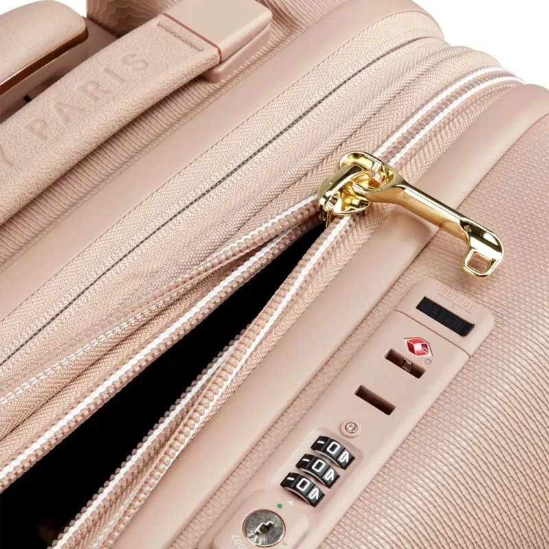 Delsey Luggage Chatelet Air 2.0 4-Wheel Cabin Suitcase USB Beige 55cm