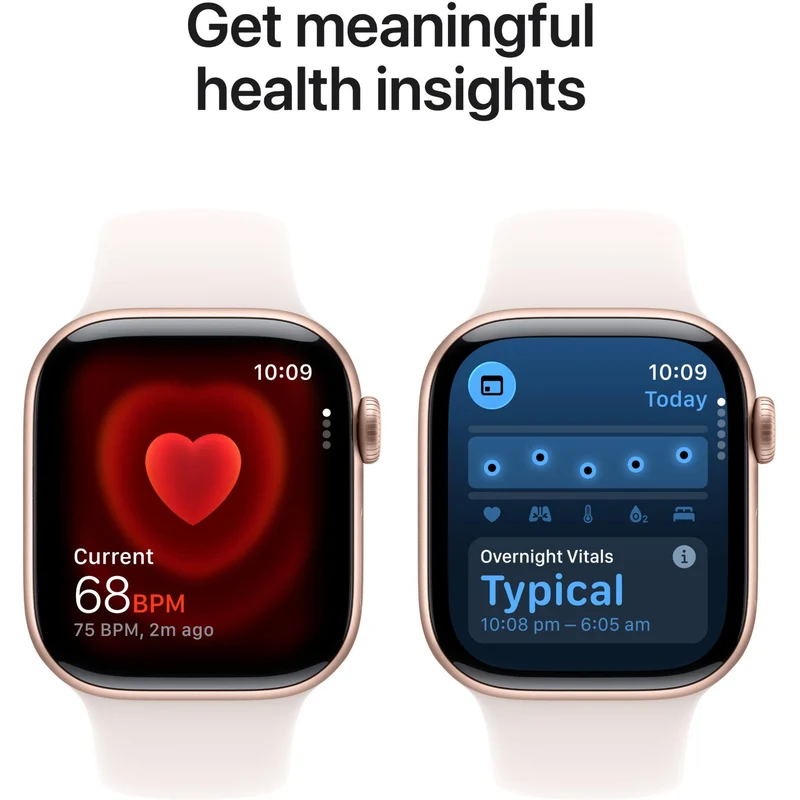Apple Watch Series 11 42mm Rose Gold Aluminium Case GPS + Cellular Sport Band (M/L) [Light Blush]