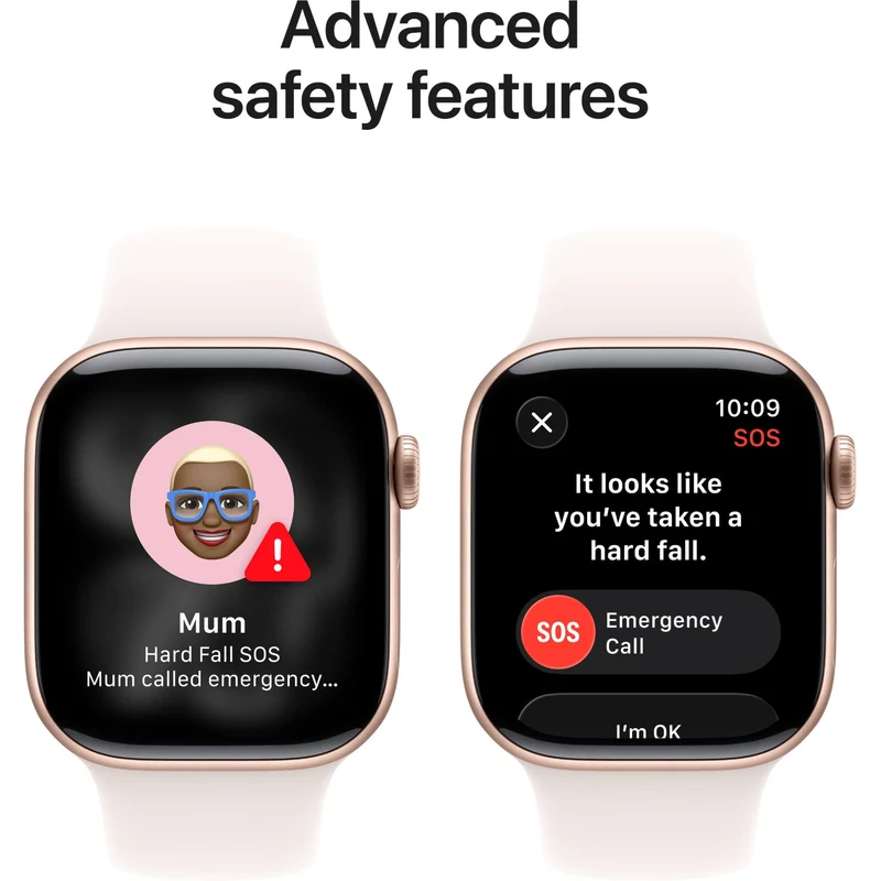 Apple Watch Series 11 42mm Rose Gold Aluminium Case GPS + Cellular Sport Band (M/L) [Light Blush]